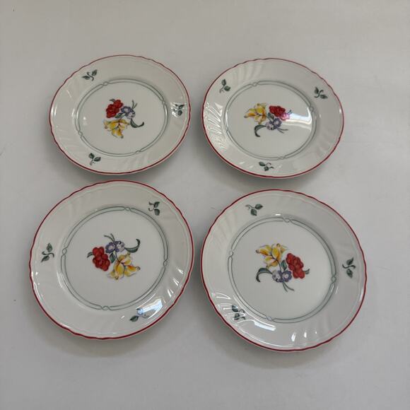 Vintage Fitz‎ & Floyd Dessert Appetizer Plates Set of 4 Japan Printemps 212 - Picture 2 of 10